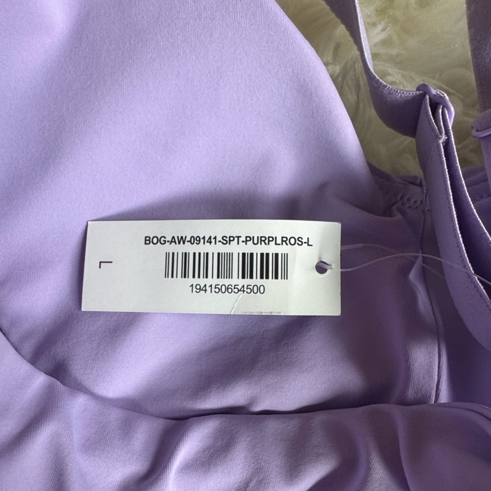 Adore Me Maven medium impact sports bra Purple Rose print Large New with tag - Picture 13 of 15